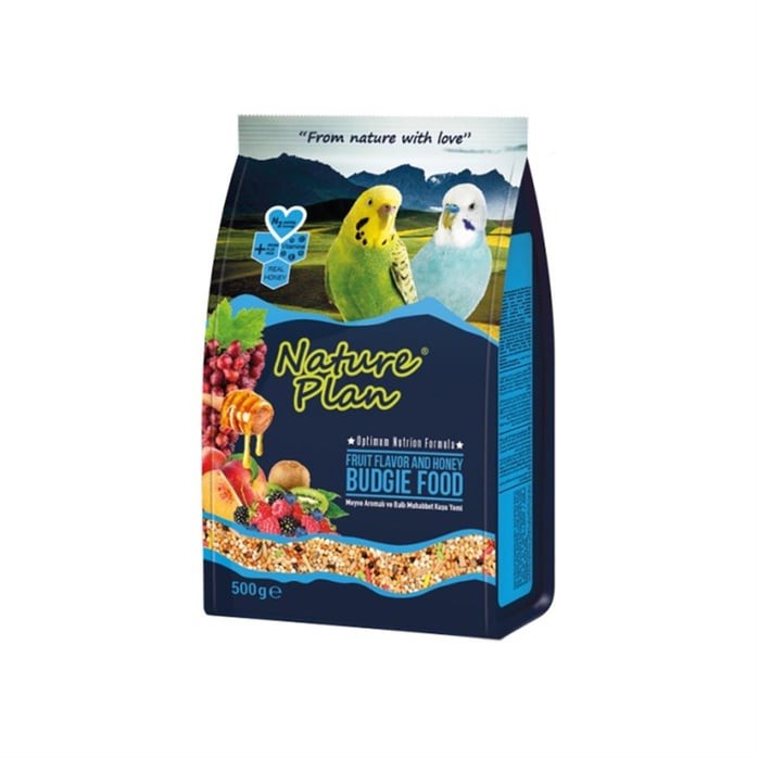 NATUREPLAN MEYVELİ VE BALLI MUHABBET KUŞU YEMİ 500gr