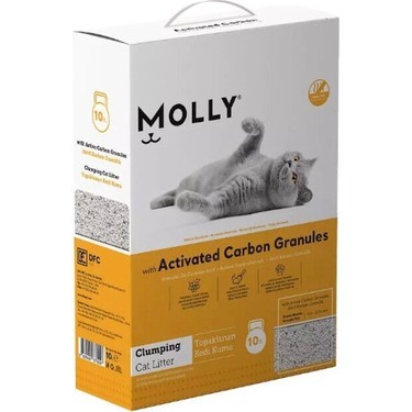 MOLLY AKTİF KARBON KEDİ KUMU 10LT
