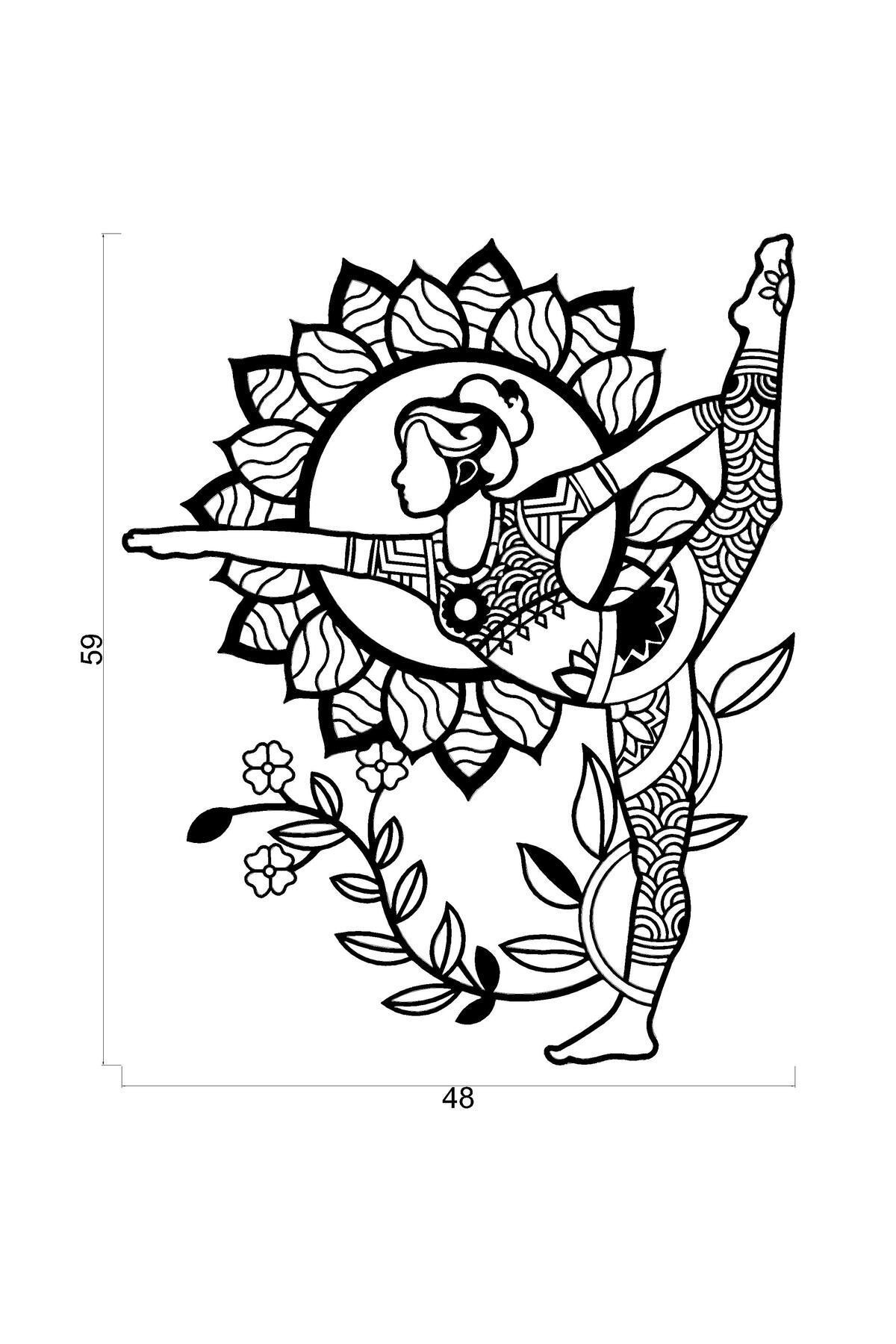 Natarajasana - Metal Duvar Dekoru
