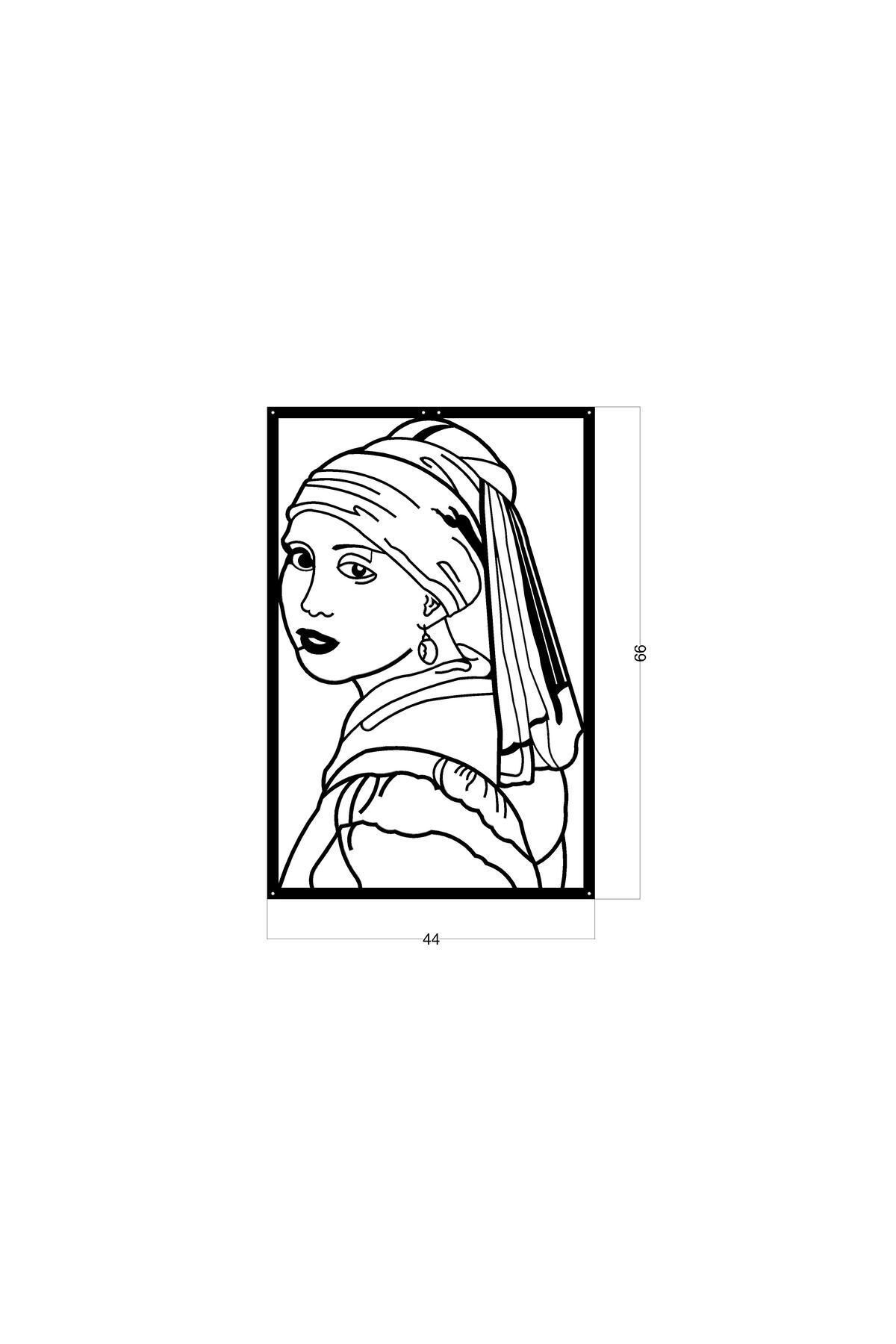 Girl With a Pearl Earring - Metal Duvar Dekoru