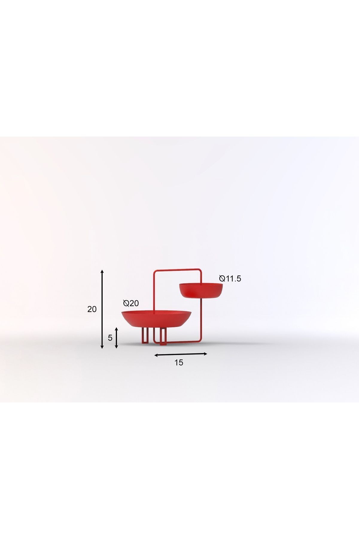 Geometrik Şekilli Dekoratif Masa Organizeri