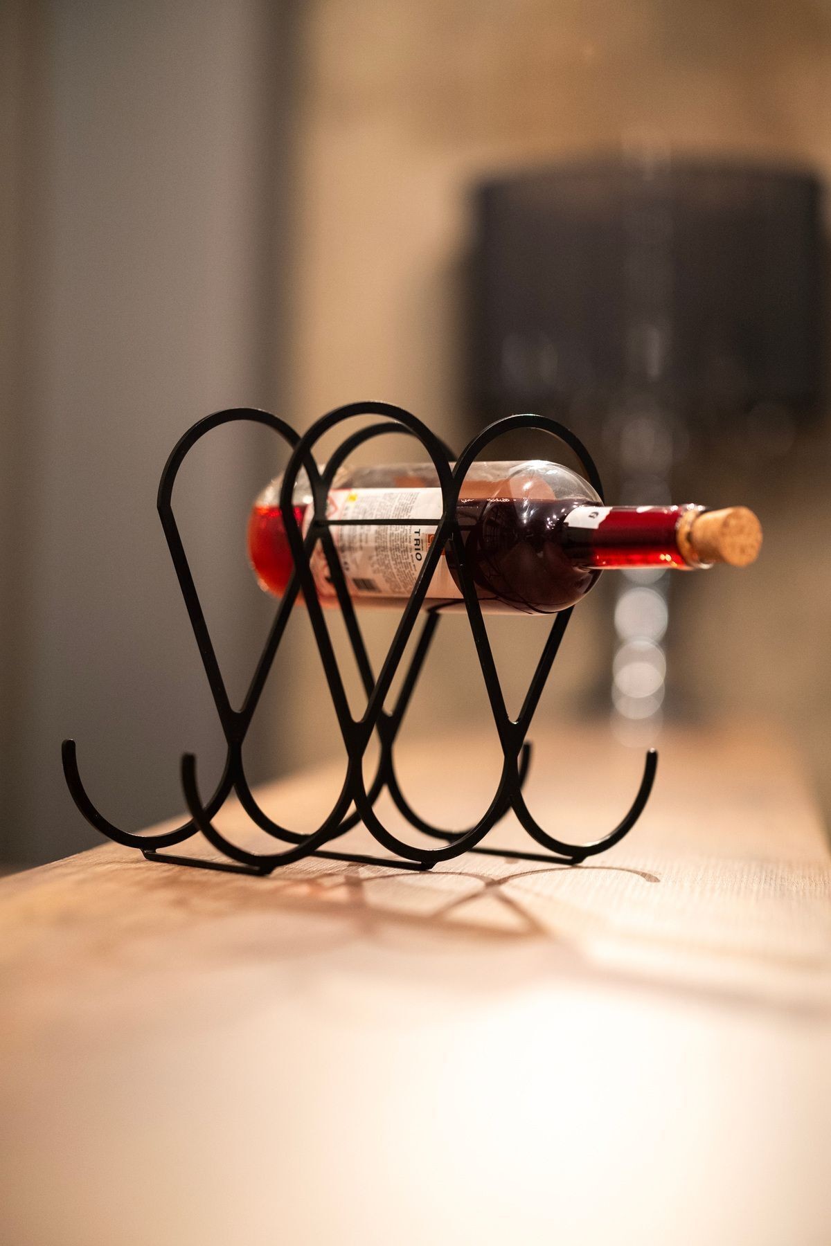 Cherry - Metal Şaraplık