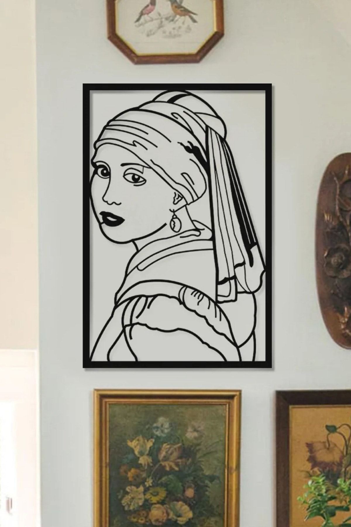 Girl With a Pearl Earring - Metal Duvar Dekoru