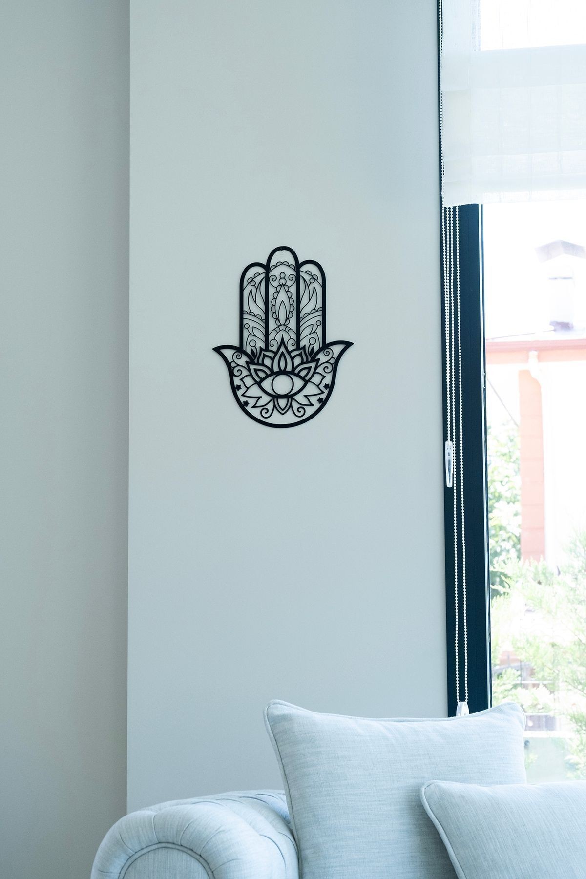 Hamsa Hand - Metal Duvar Dekoru