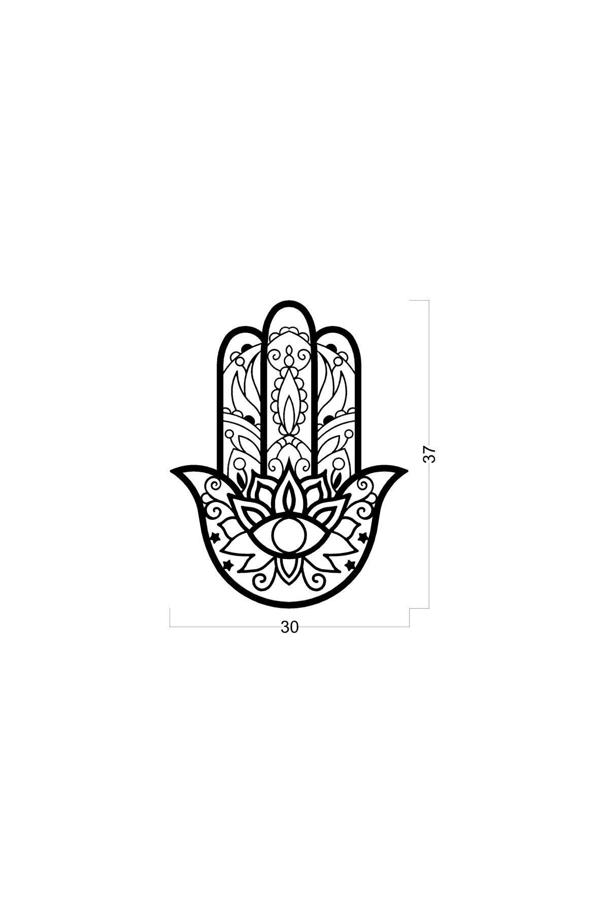 Hamsa Hand - Metal Duvar Dekoru