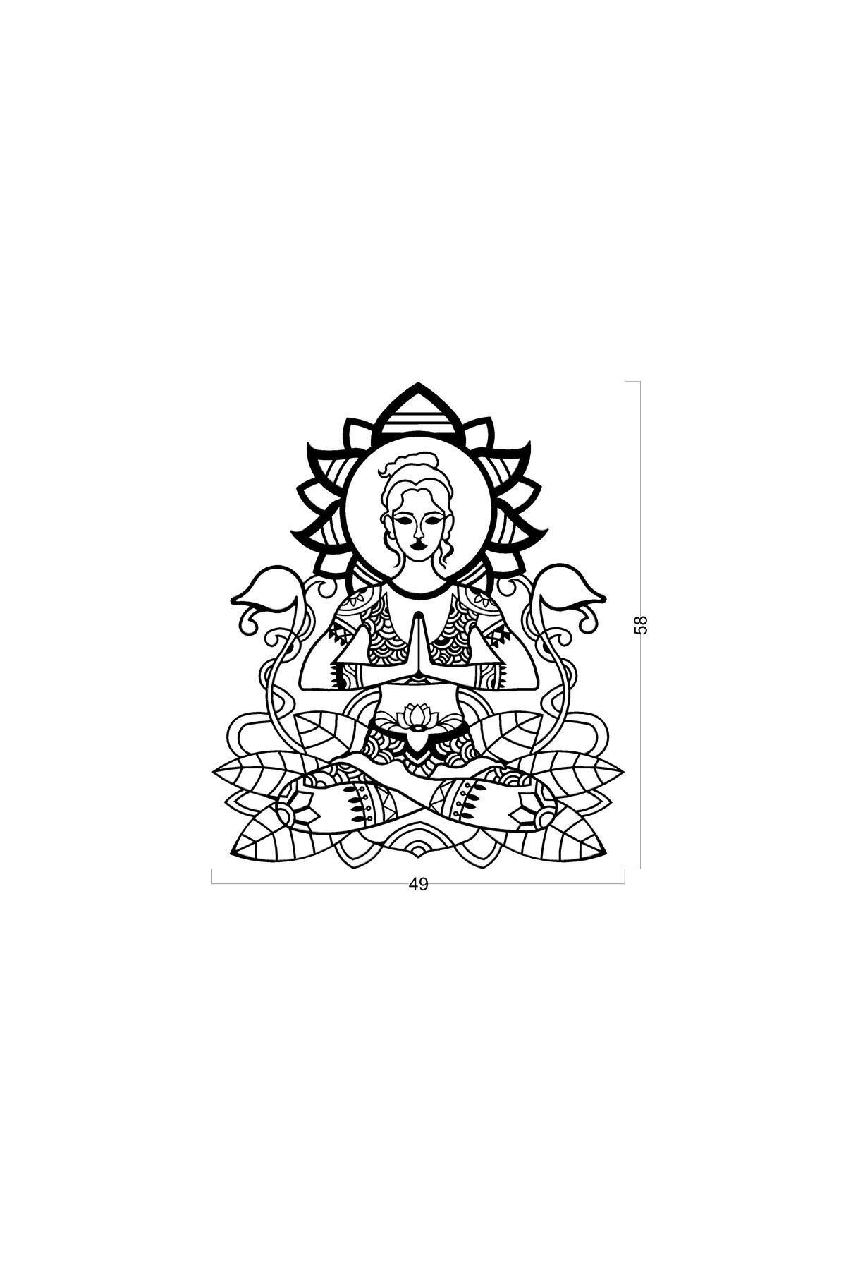 Sidhasana - Metal Duvar Dekoru