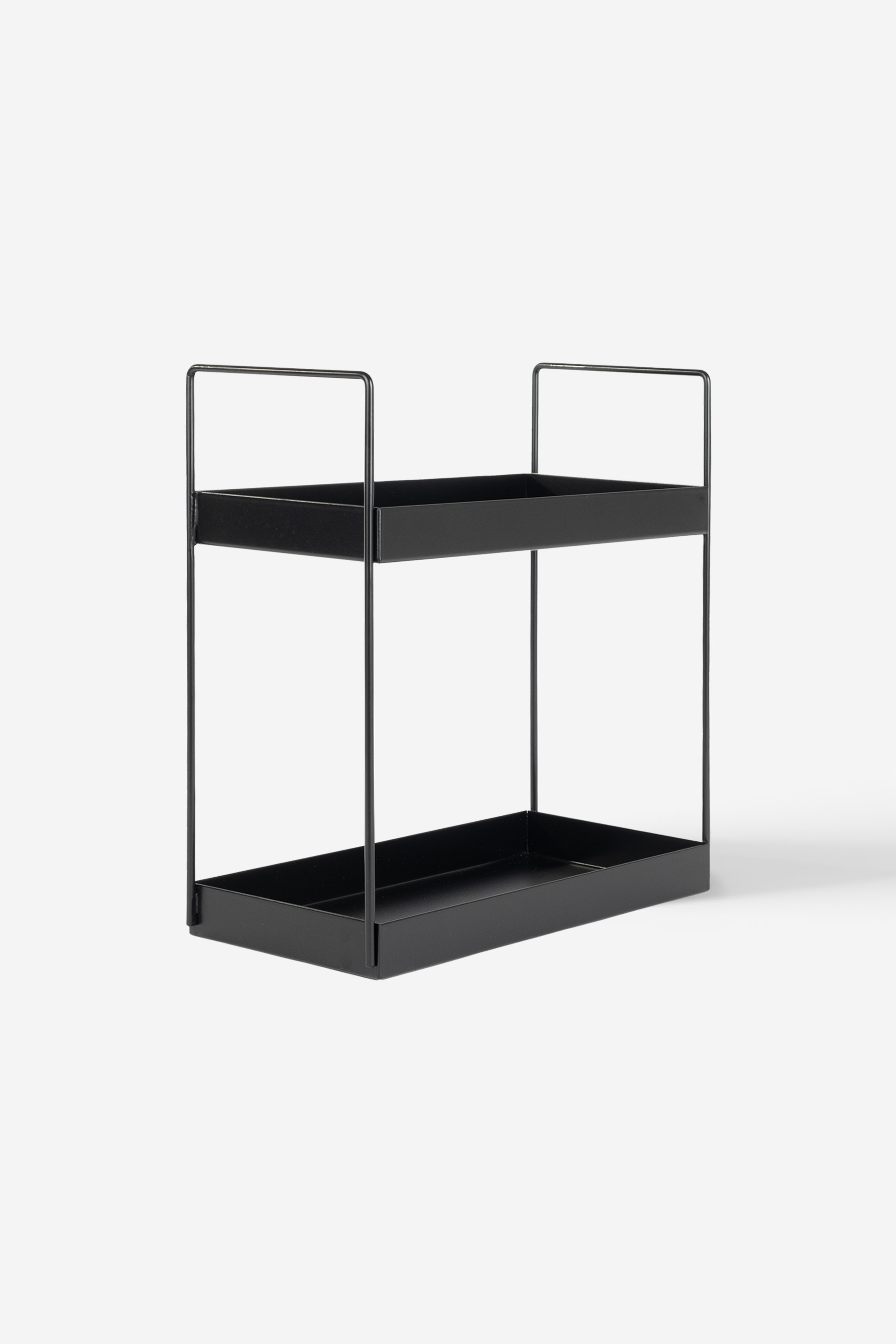 2 Katlı Metal Organizer - Dikdörtgen