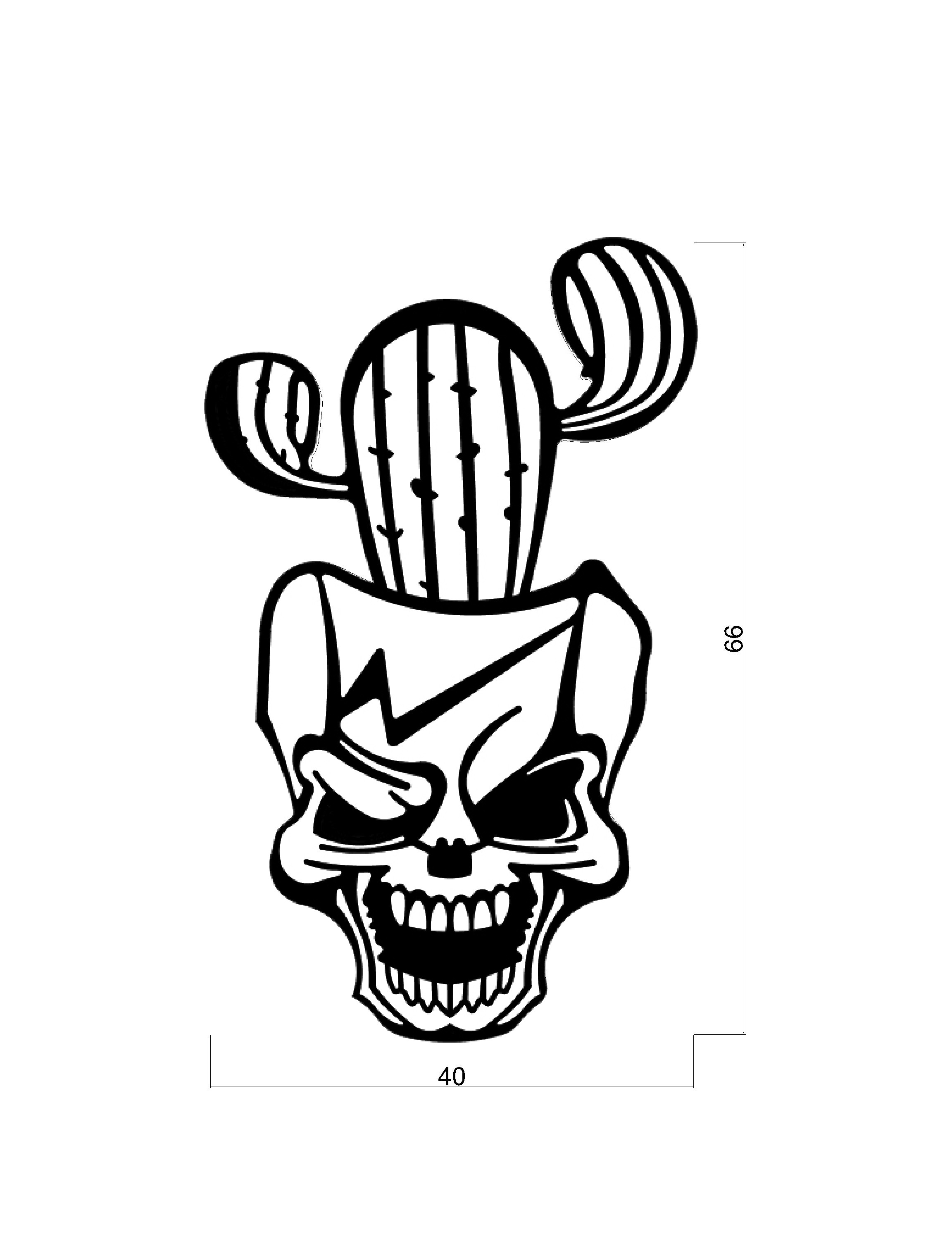 Cactusman - Metal Duvar Dekoru