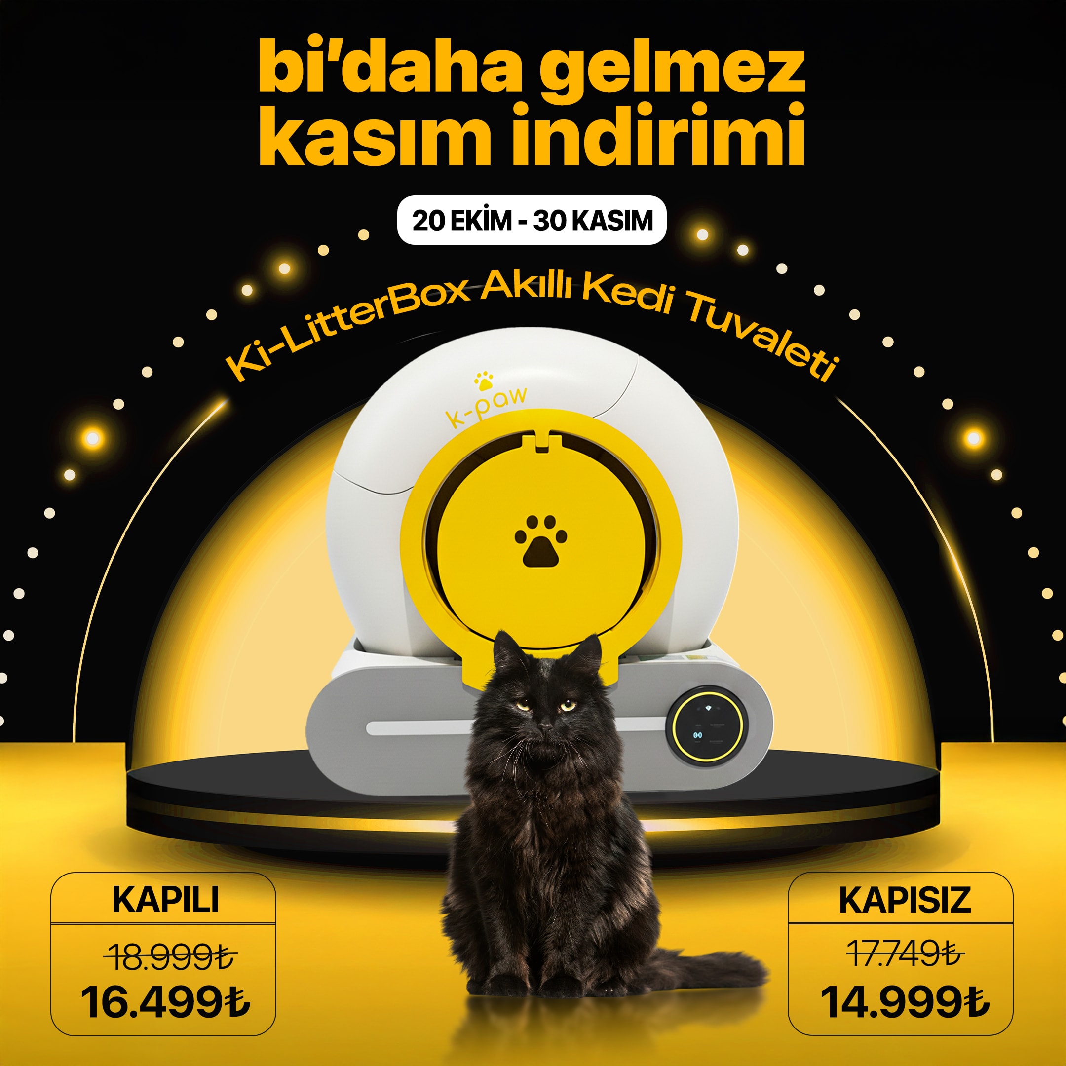 Ki-LitterBox Akıllı Kedi Tuvaleti