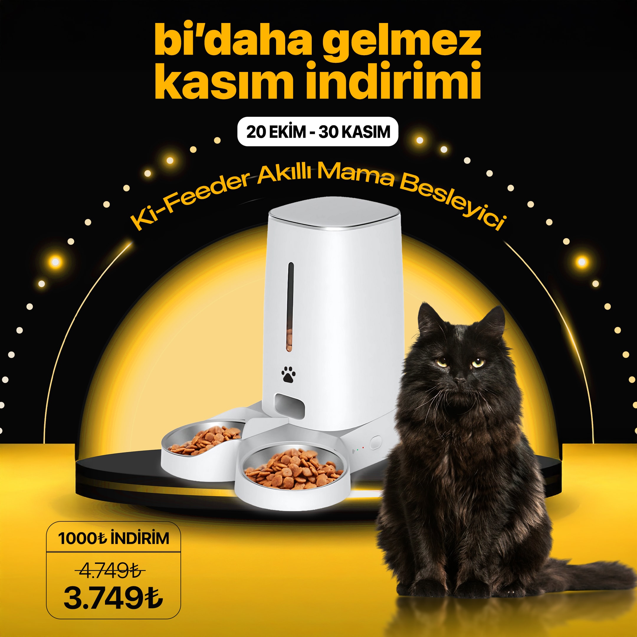 Ki-Feeder Kablosuz Akıllı Mama Besleyici