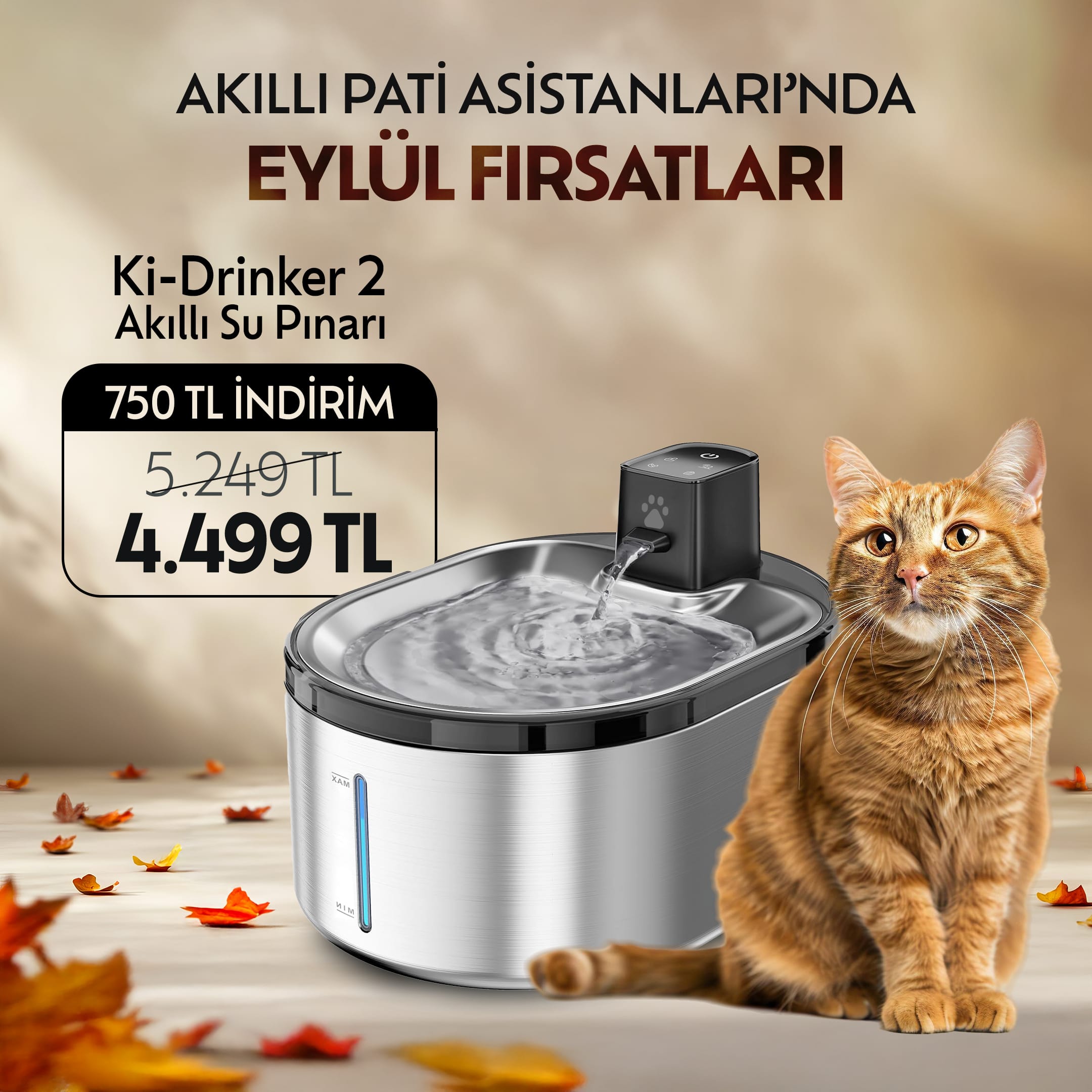 Ki-Drinker 2 Akıllı Su Pınarı