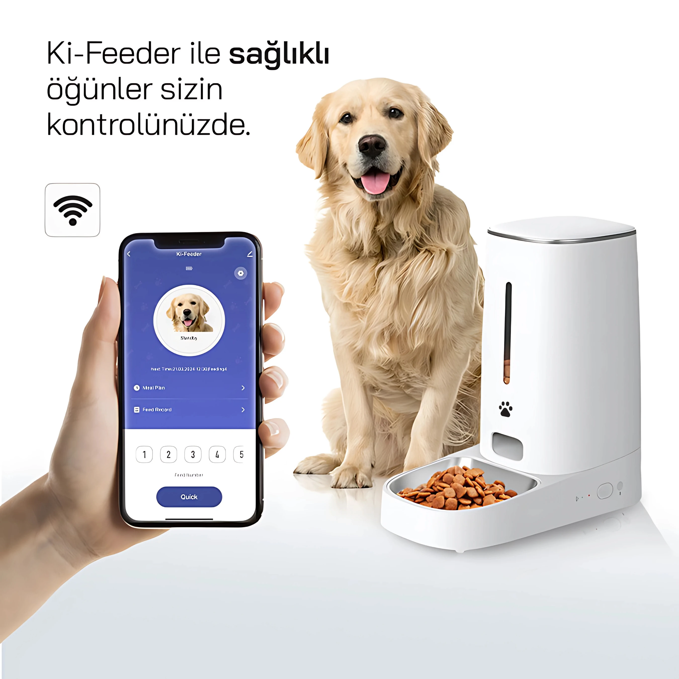 Ki-Feeder Kablosuz Akıllı Mama Besleyici