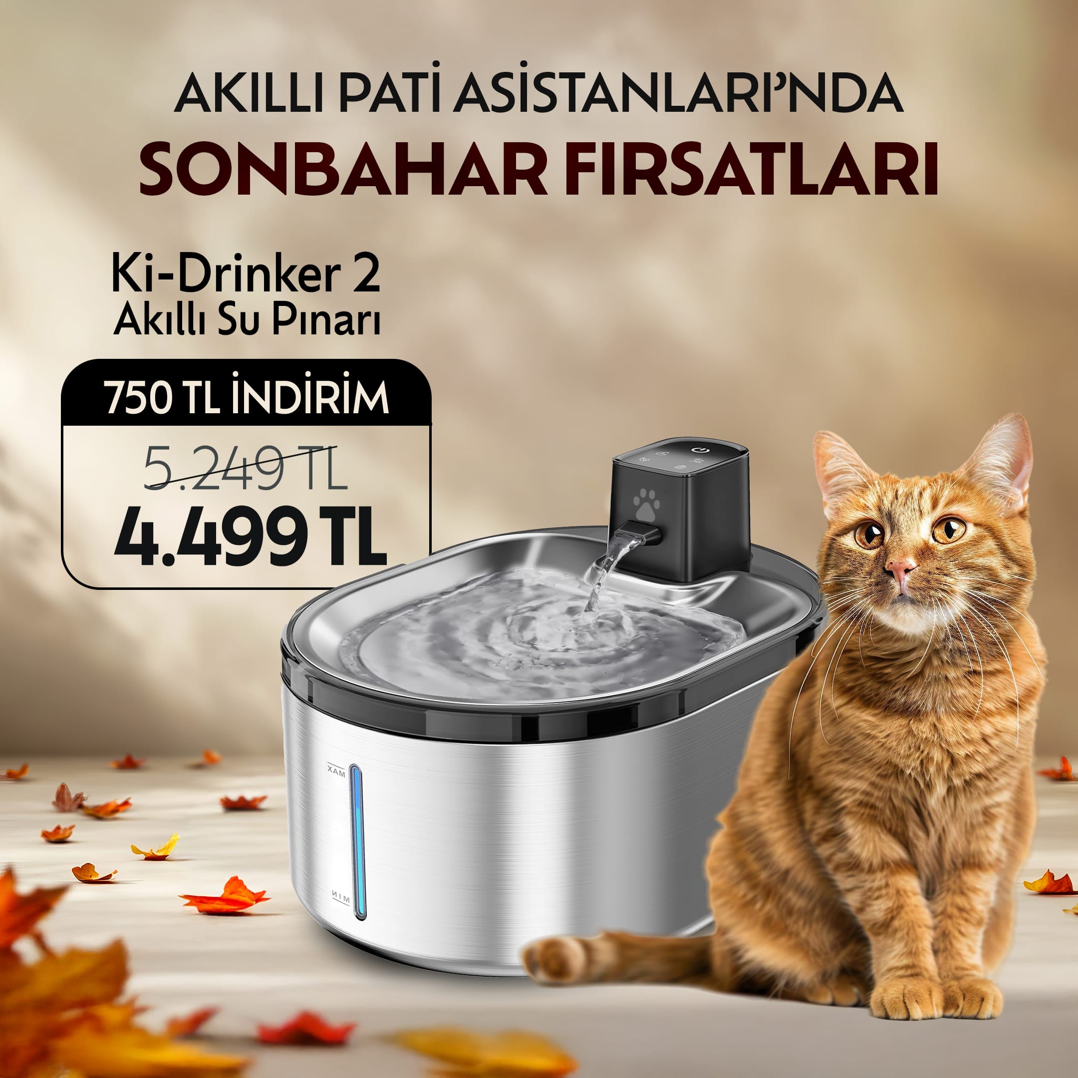 Ki-Drinker 2 Akıllı Su Pınarı