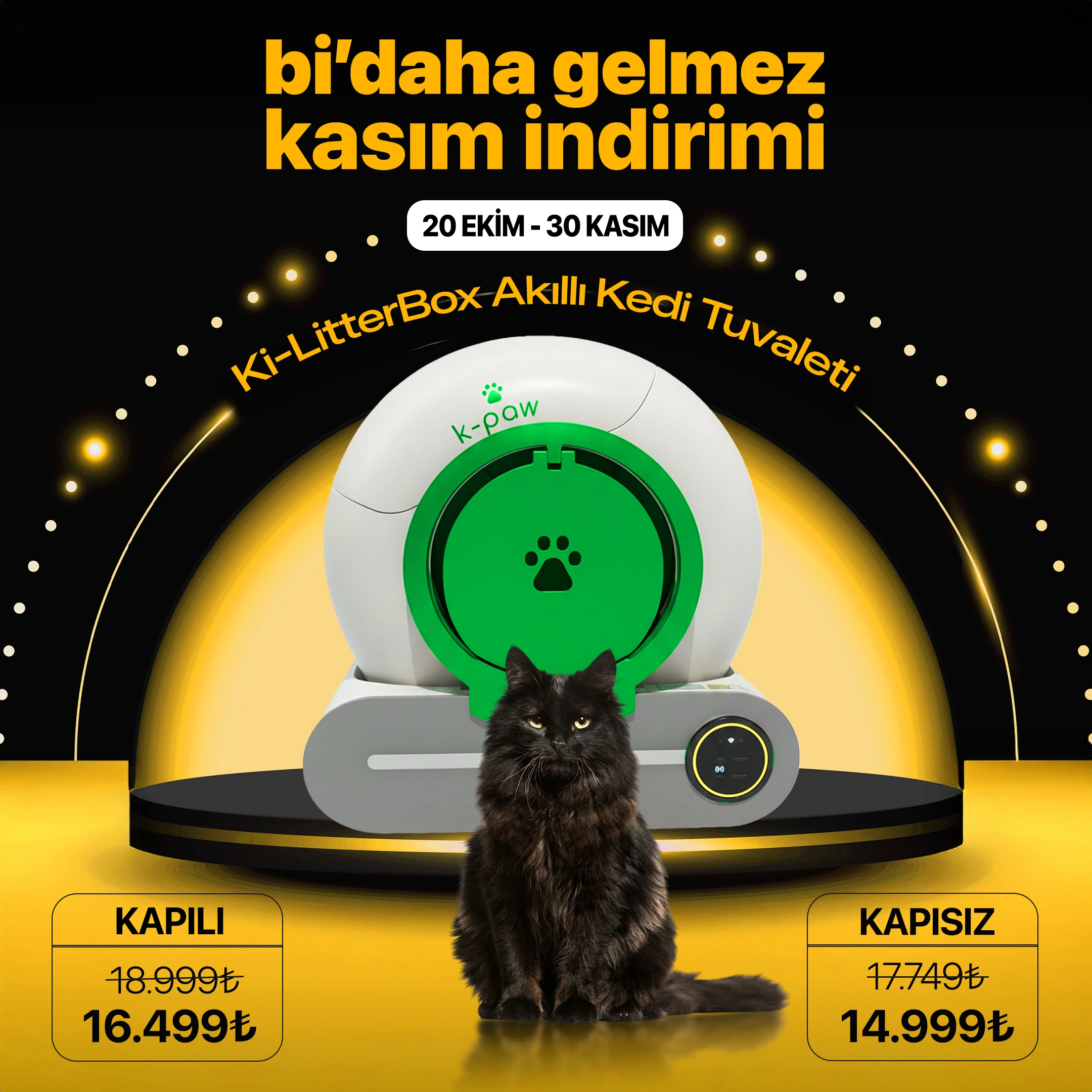 Ki-LitterBox Akıllı Kedi Tuvaleti