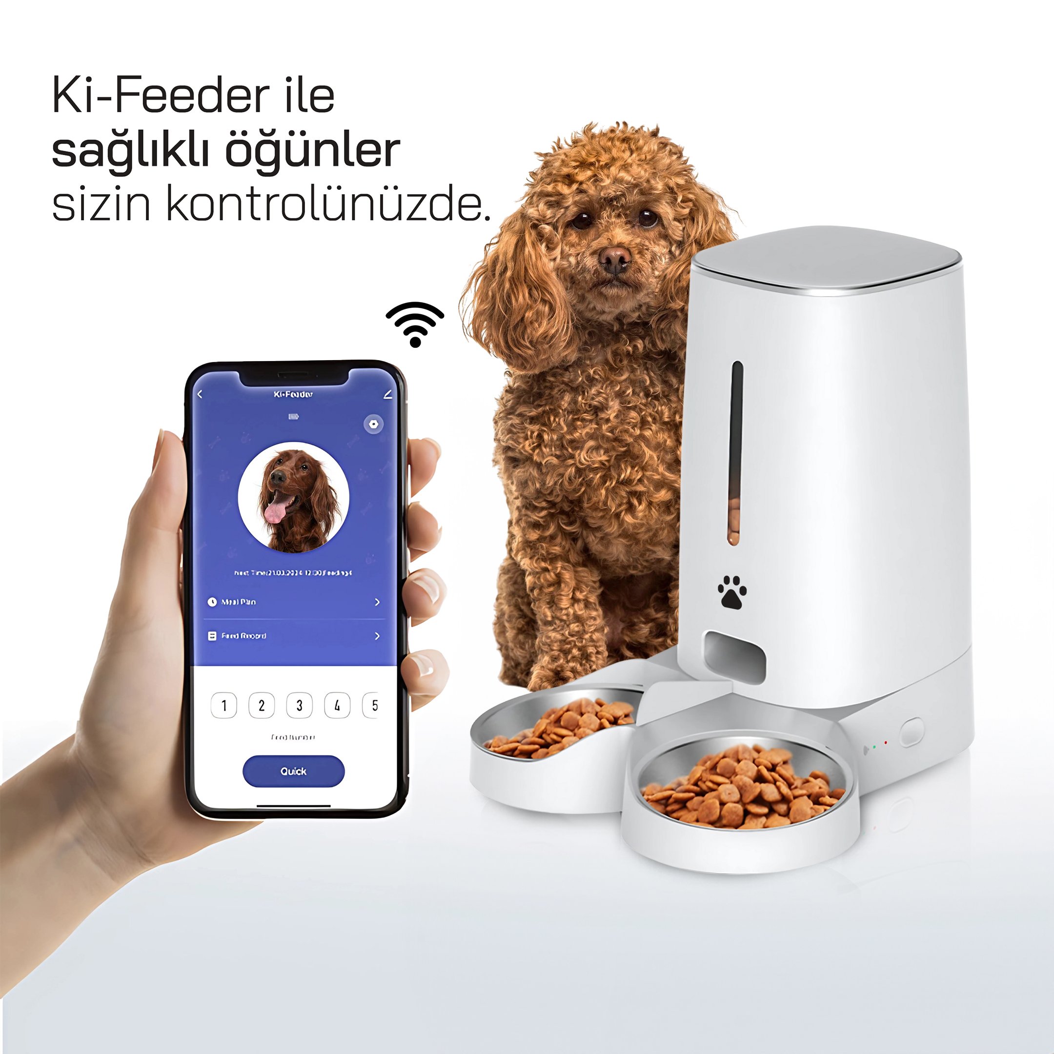 Ki-Feeder Kablosuz Akıllı Mama Besleyici