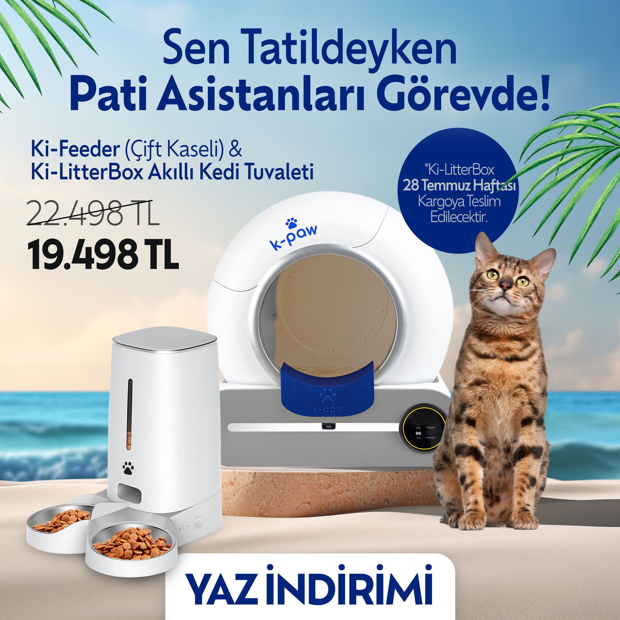 Ki-LitterBox Akıllı Kedi Tuvaleti & Ki-Feeder Akıllı Mama Kabı