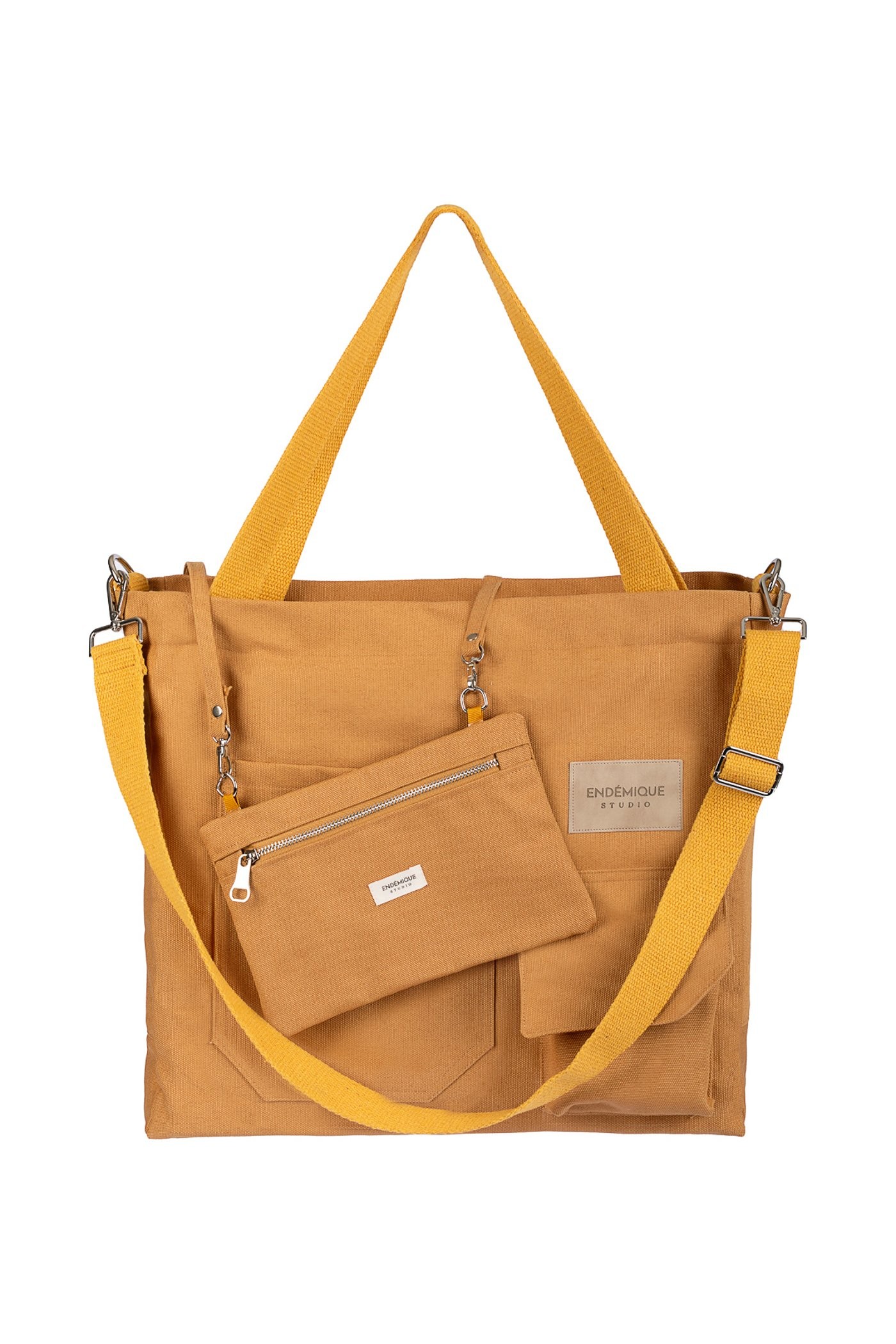 Endémique Studio La Lune Tote Bag Mustard