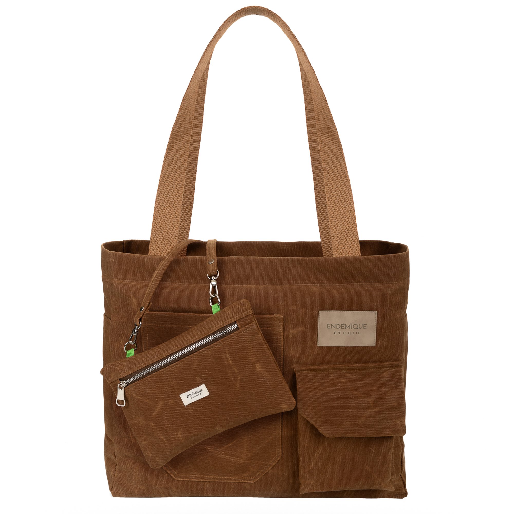 Endémique Studio La Lune Tote Bag Camel