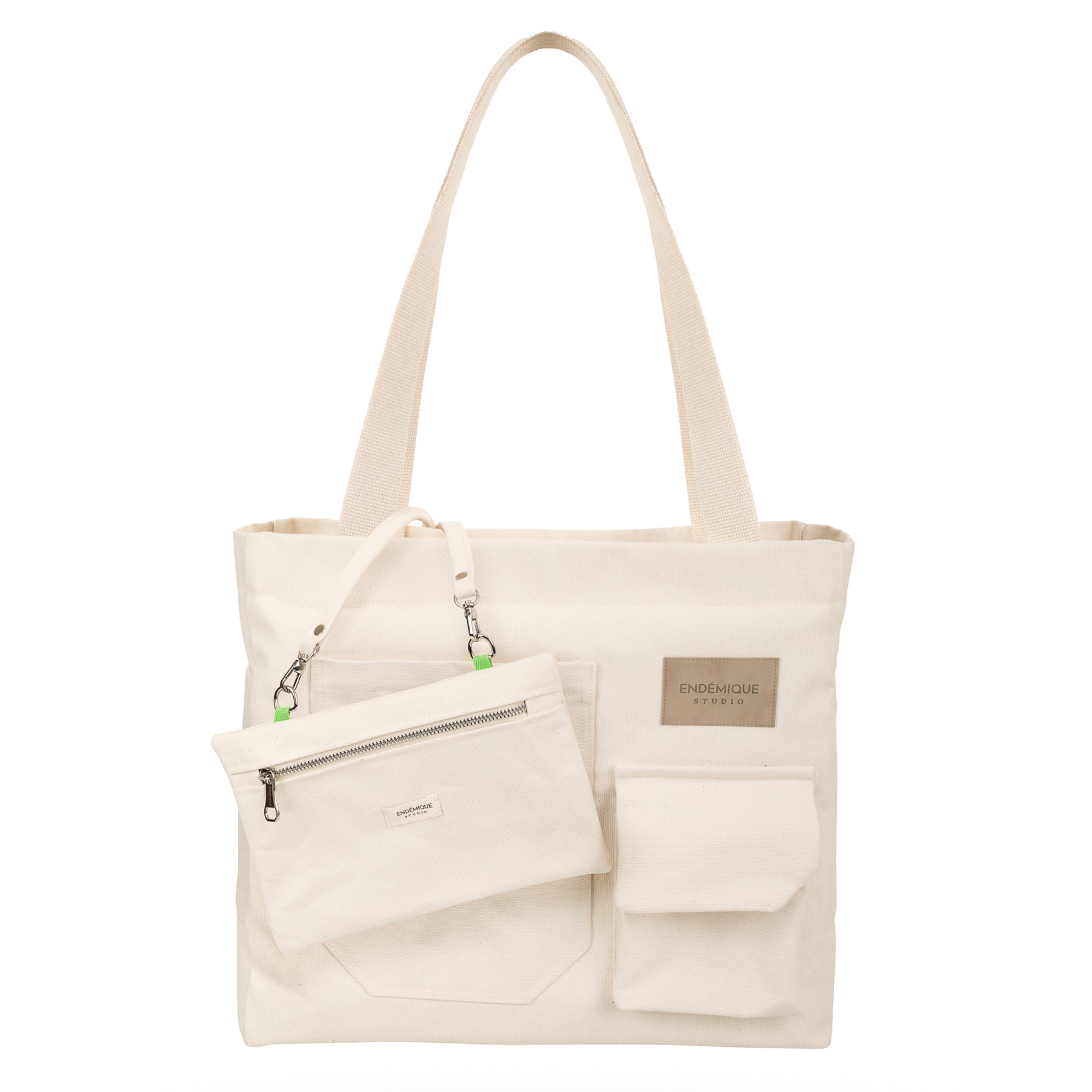 Endémique Studio La Lune Tote Bag Cotton White