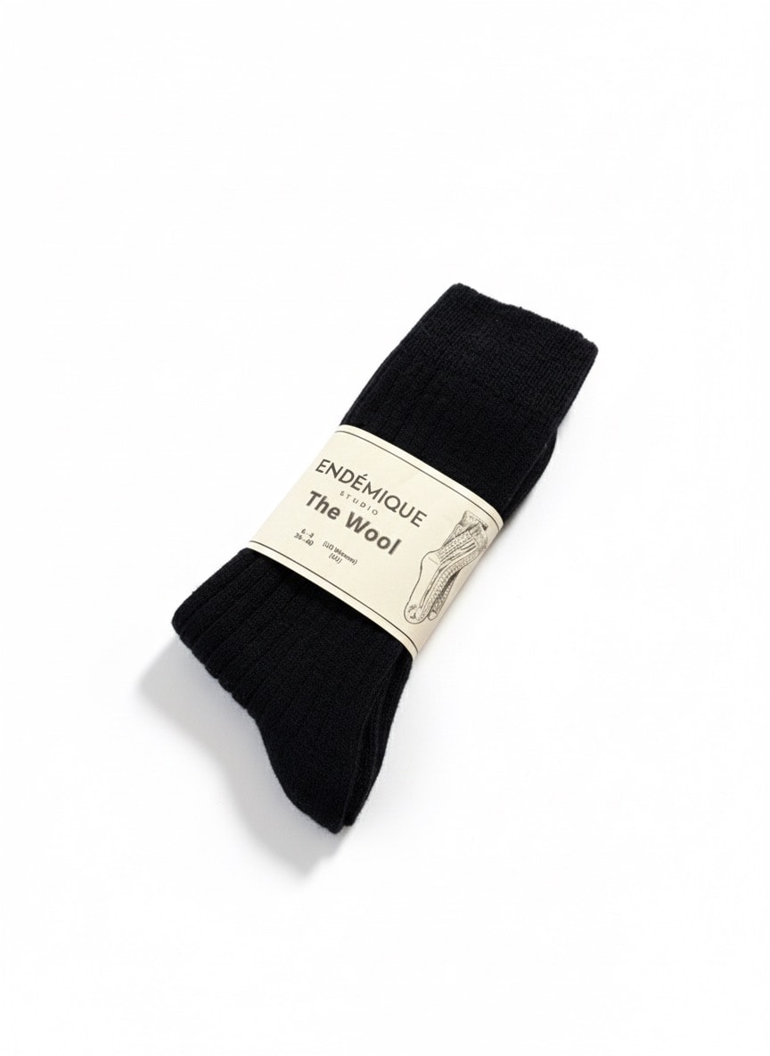 Endémique Studio The Wool VL Navy-Kadın Çorap