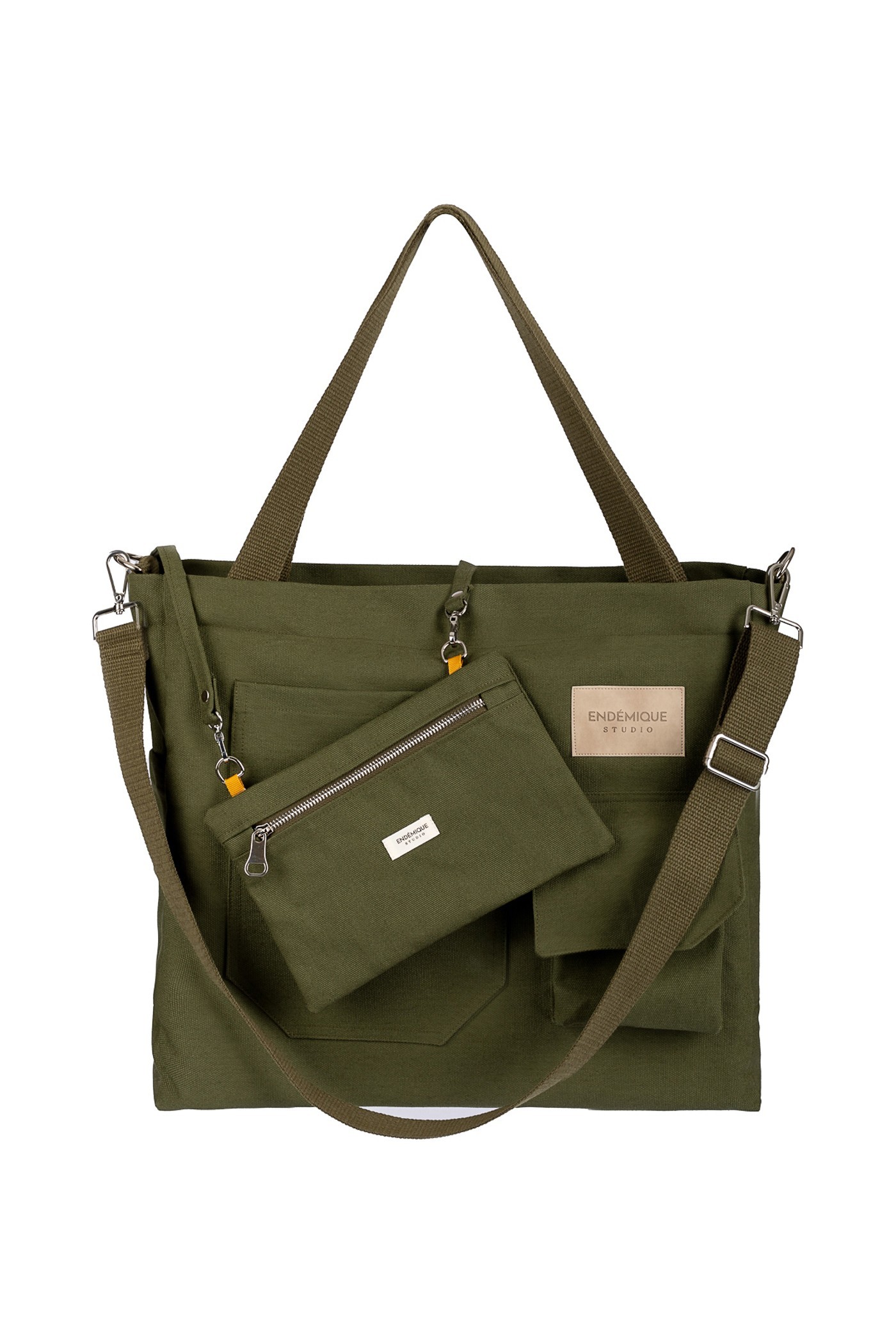 Endémique Studio La Lune Tote Bag Olive