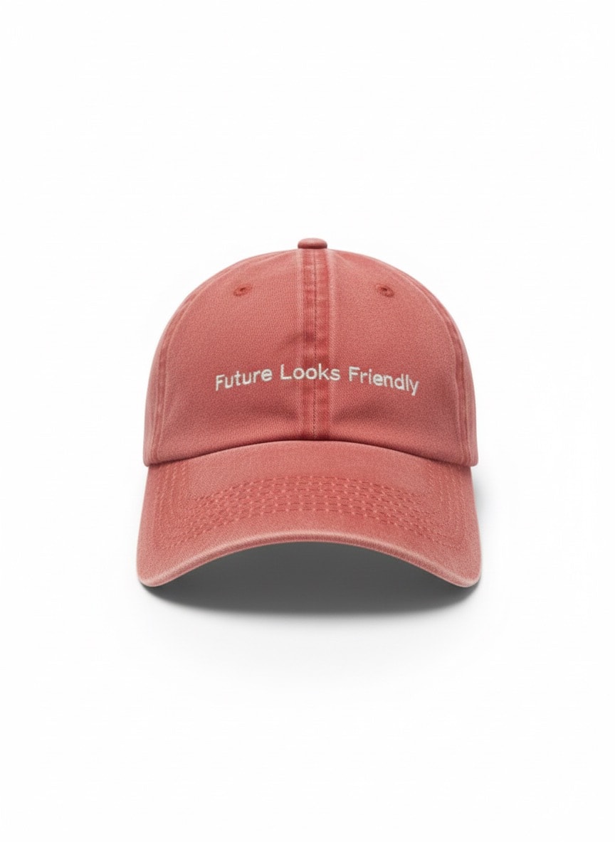 Liapop Future Looks Friendly Washed Burnt Orange Şapka