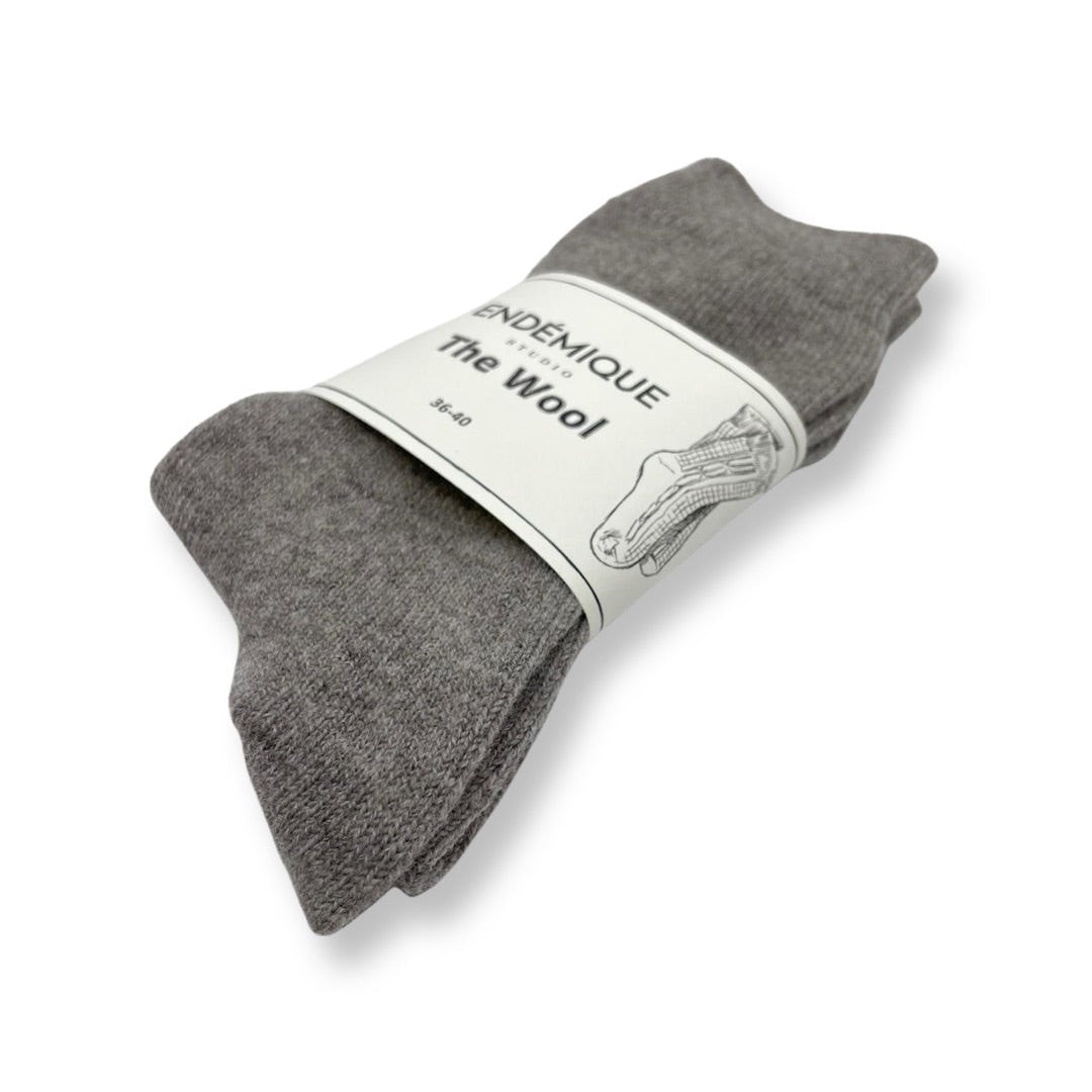 Endémique Studio The Wool Plain Mocha-Kadın Çorap