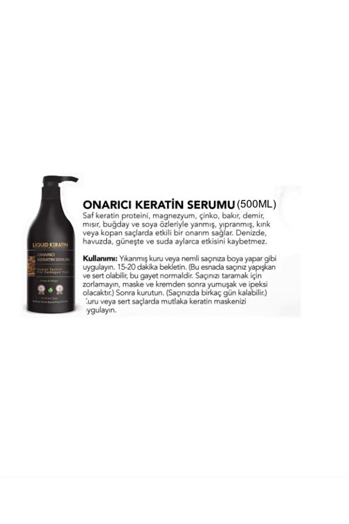 Onarıcı Saf Keratin Saç Bakım Serumu 500 ml