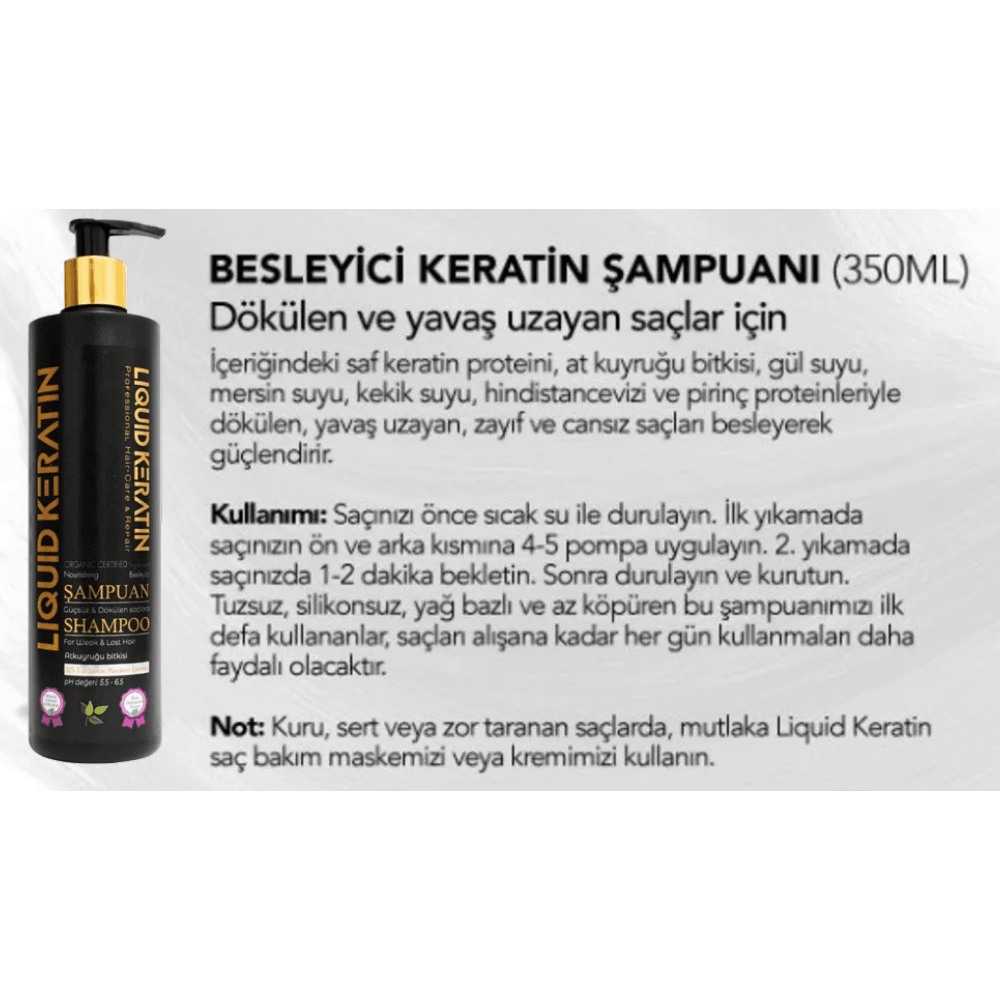 Keratin Saç Dökülme Önleyici 4'lü Set