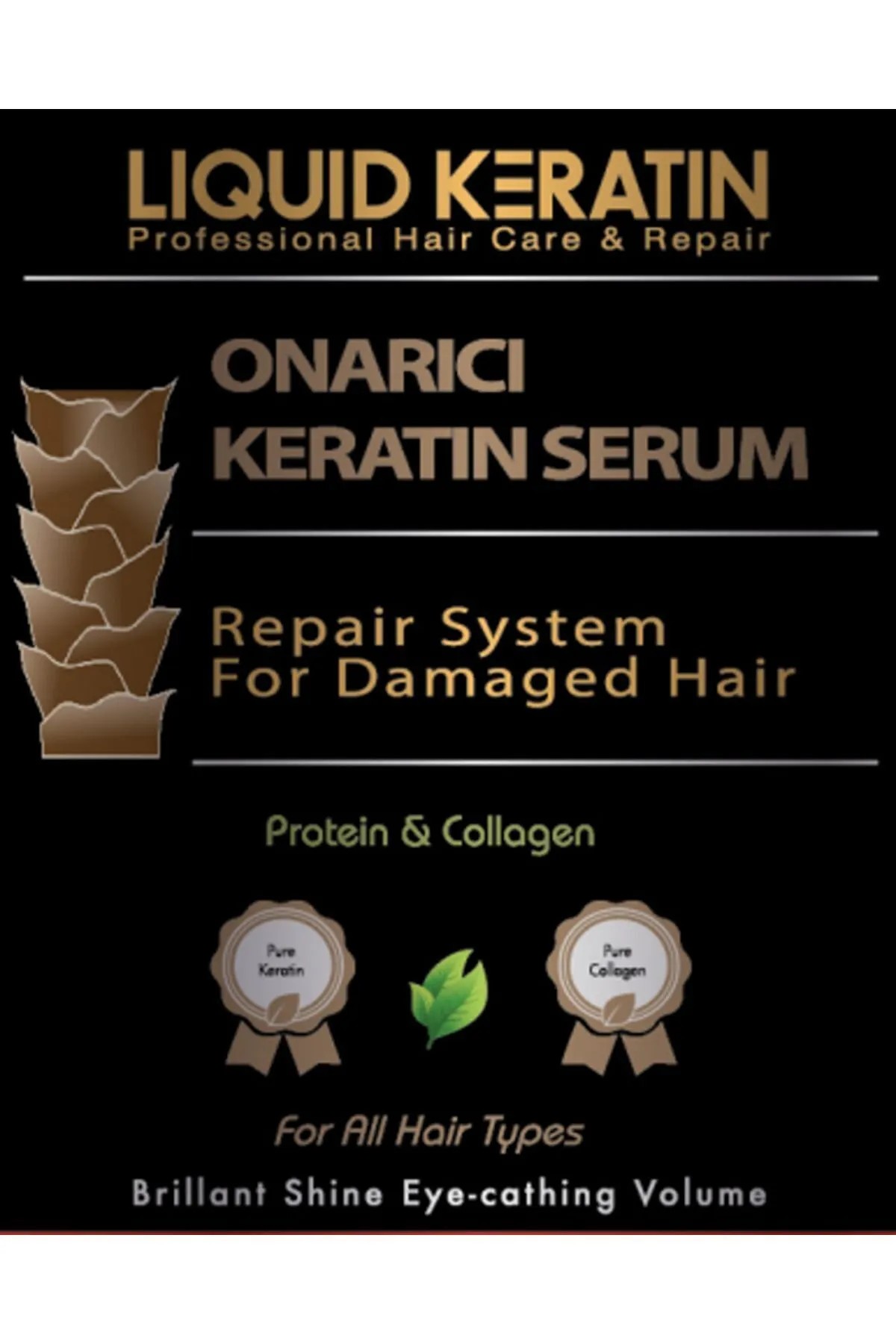 Onarıcı Saf Keratin Saç Bakım Serumu 500 ml