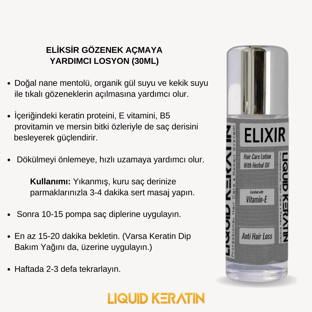 Saç Çıkaran Keratin Losyon (30ML)