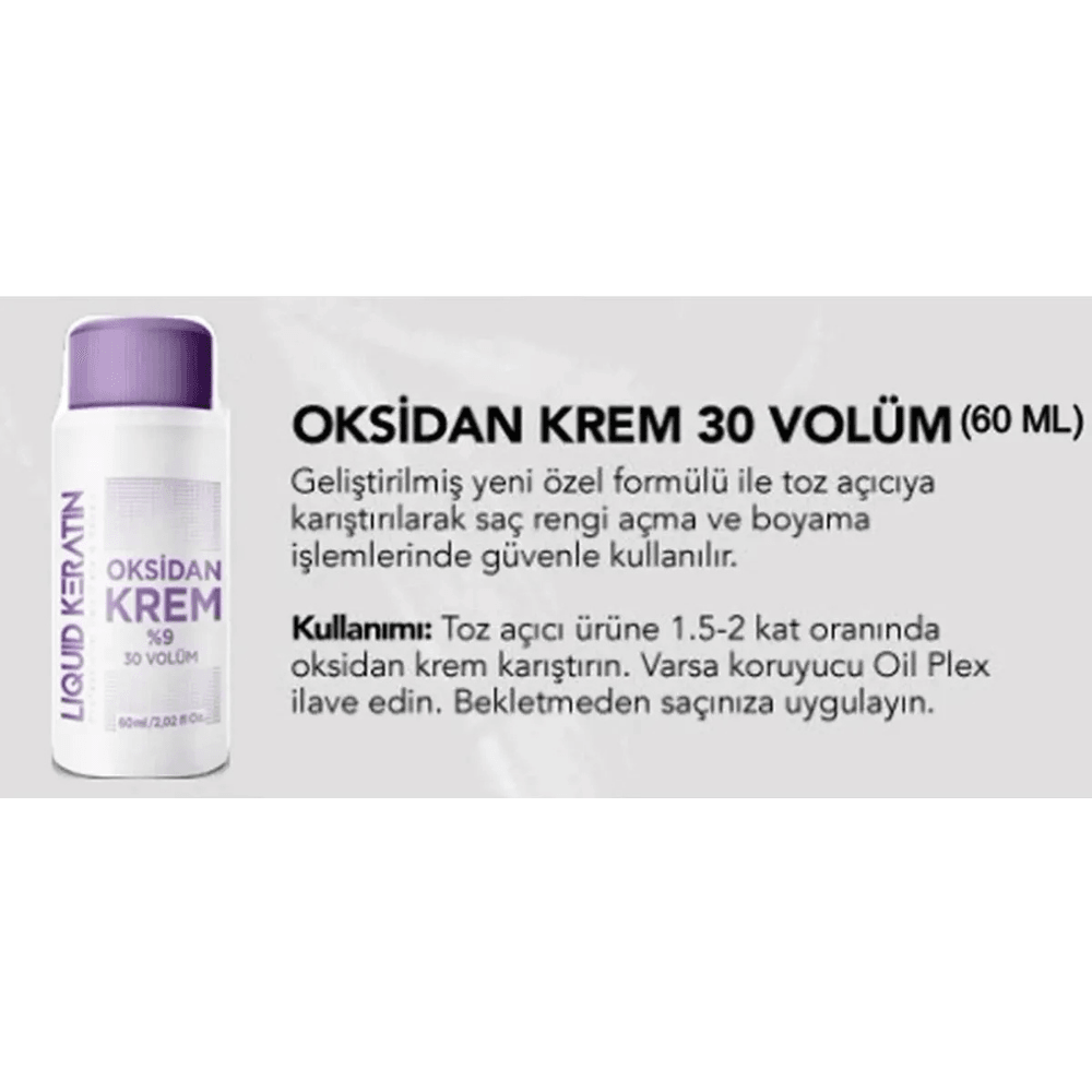 Saç Rengi & Saç Boyası Açıcı (%100 Korumalı) Set (Gri Toz +Oksidan Krem) Oryal İle Yakmadan Yıpratmadan Saç Rengi Açma