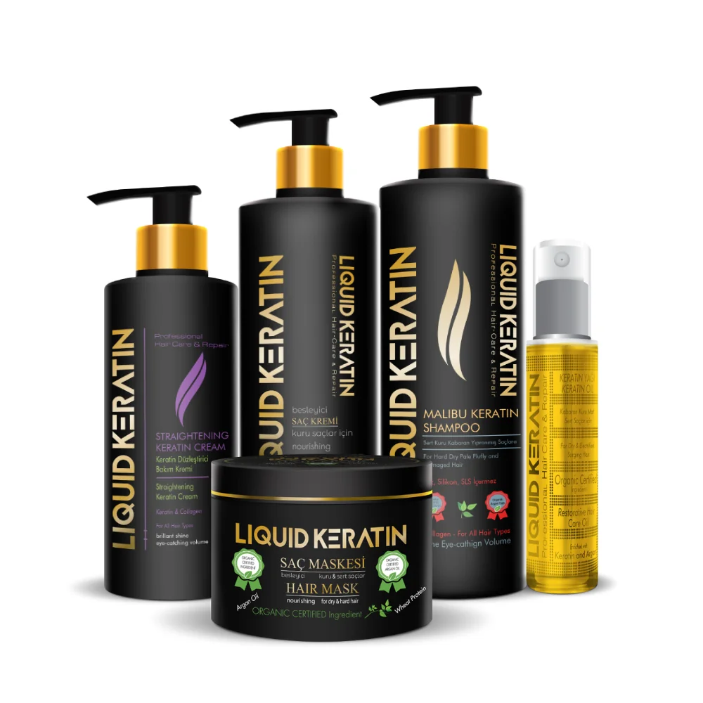 Düzleştirici Keratin Seti Evde 5'li Full Set
