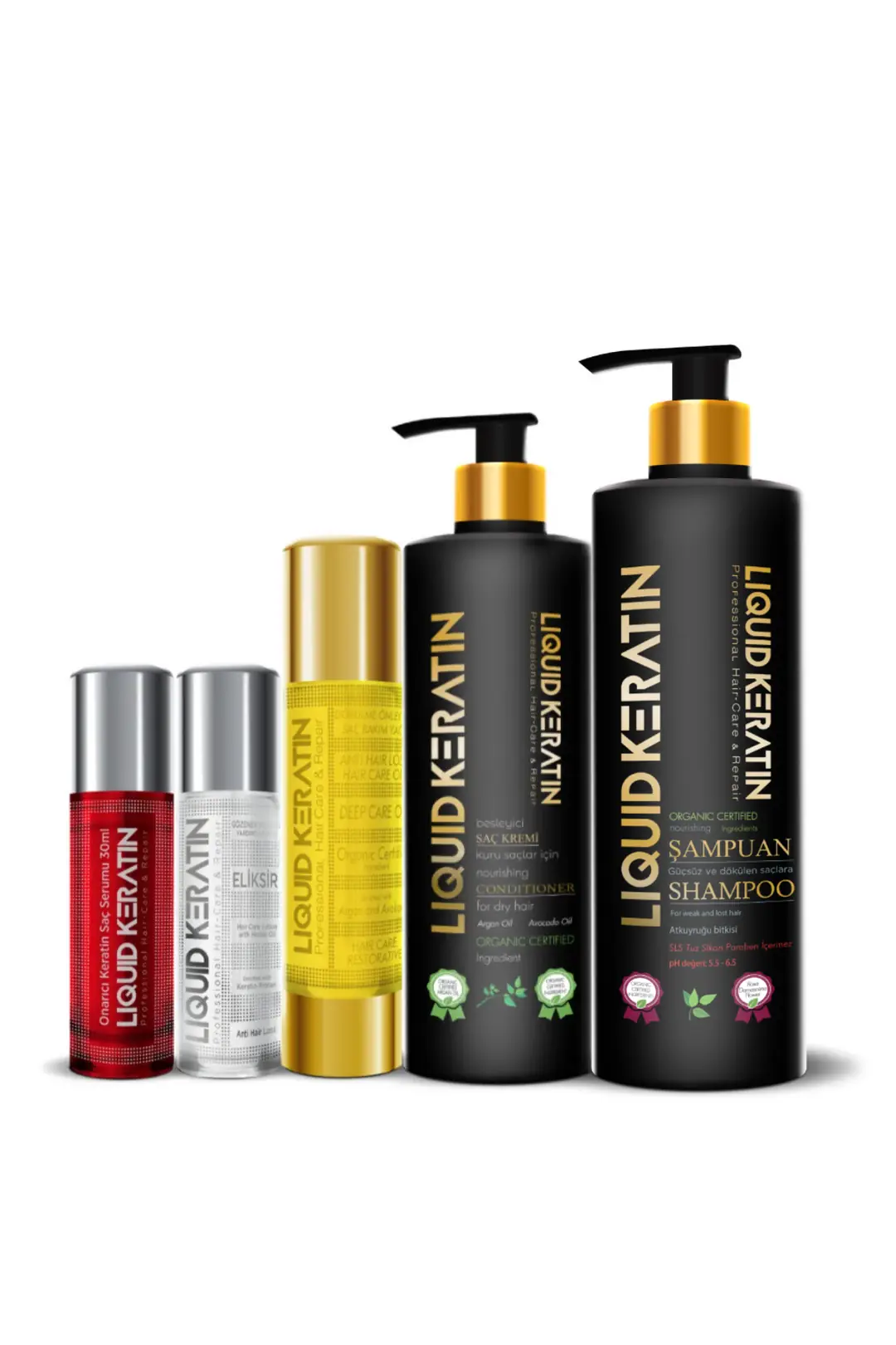 Keratin Dökülme Önleyici Hızlı Uzatma Sağlayan 5'li Ultra Set