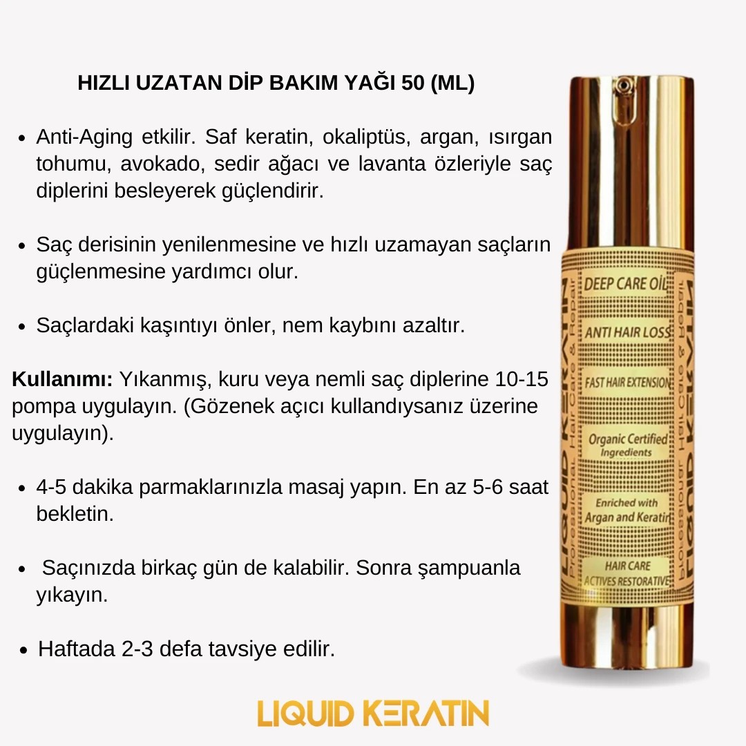 Keratin Hızlı Saç Uzatan 3'lü Set