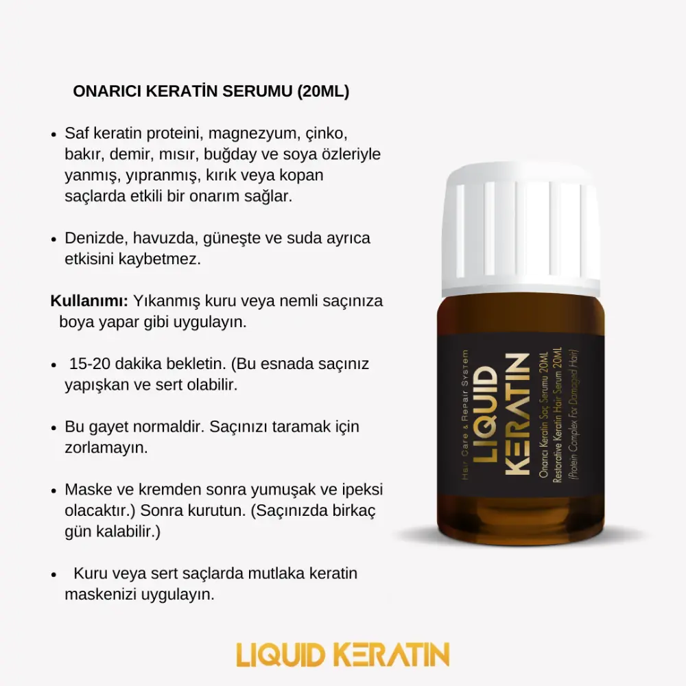 yıpranmış saç, yıpranan saçlar, aşırı yıpranmış saçlar, çok yıpranmış saçlara bakım, açıcıdan yıpranan saçlar, boyadan yıpranan saçlar için, sıvı keratin serum, keratin protein, likit keratin, liquid keratin, yıpranan saçlara çözüm, yıpranmış saça çare, keratin proteini, saç protein,