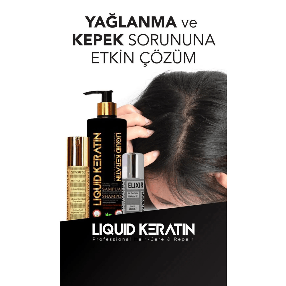 Keratin Saç Dökülme Önleyici 4'lü Set