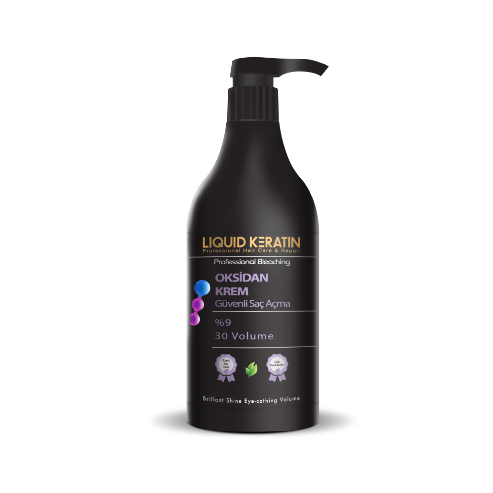 Saç Rengi Açma Seti (Koruyucu İlaveli) Gri Toz Açıcı, Oksidan Krem, (500+500+20ml=1020ml) Kuaför Boy