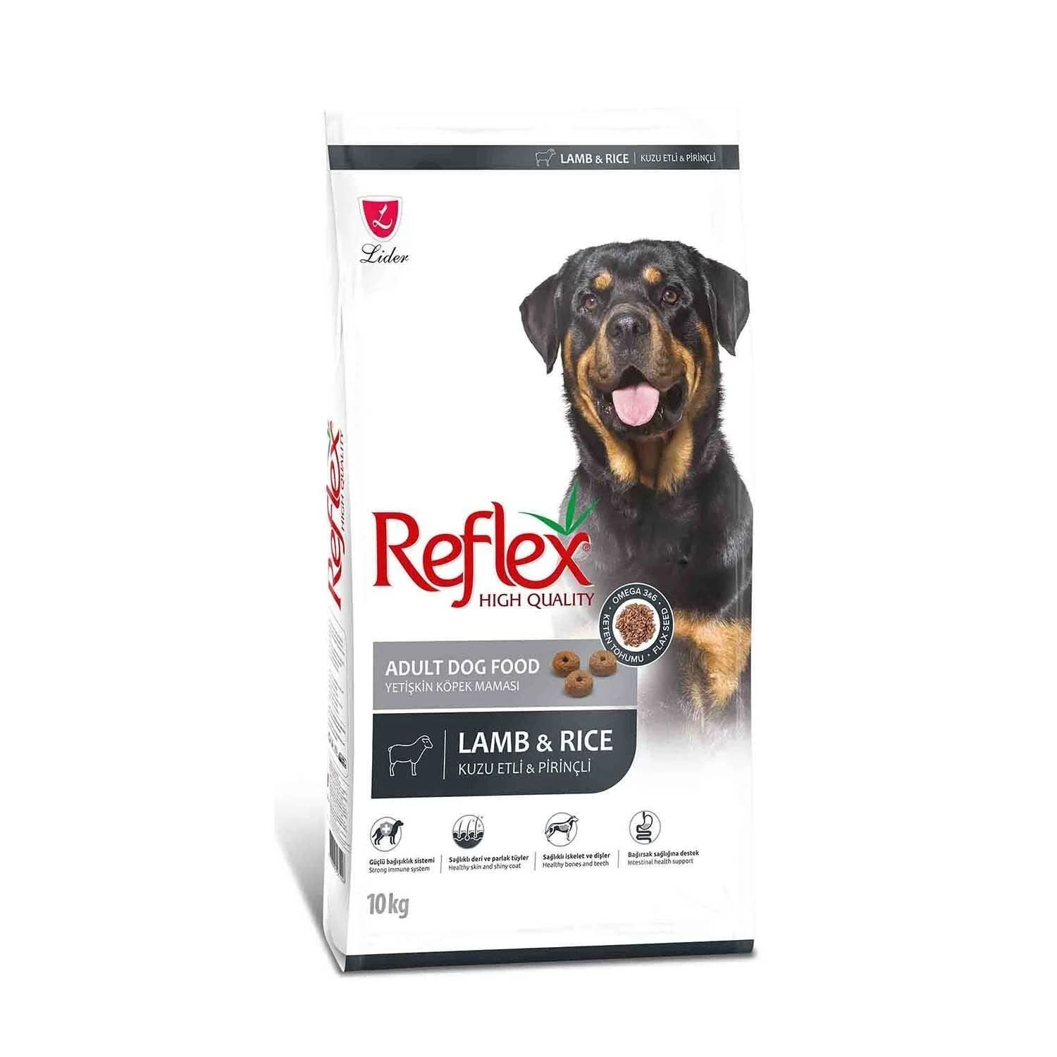 Reflex - Kuzu Etli ve Pirinçli Yetişkin Köpek Maması 10kg