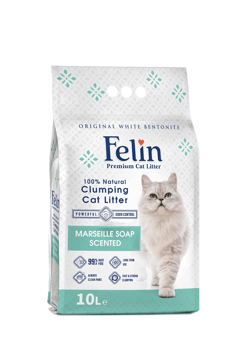 Felin Marsilya Sabunu Kokulu Topaklanan Kedi Kumu 10L