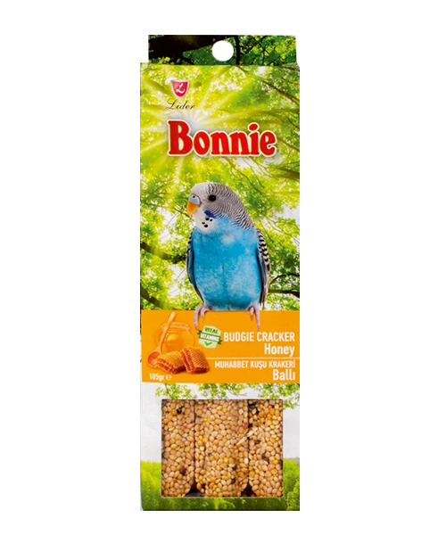 Bonnie Ballı Muhabbet Kuşu Krakeri 3'lü