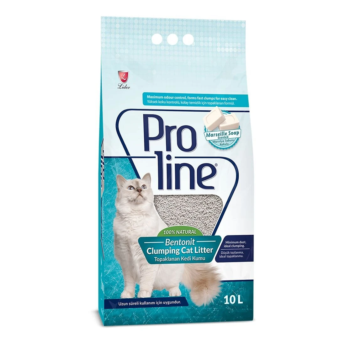 Proline Marsilya Sabunu Kokulu Topaklanan Kedi Kumu 10L