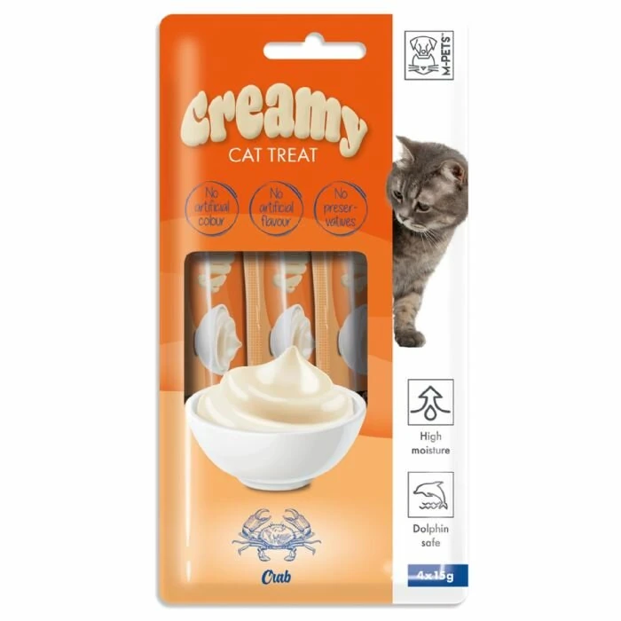 M-Pets Creamy Yengeçli Kedi Ödülü 4 x 15gr