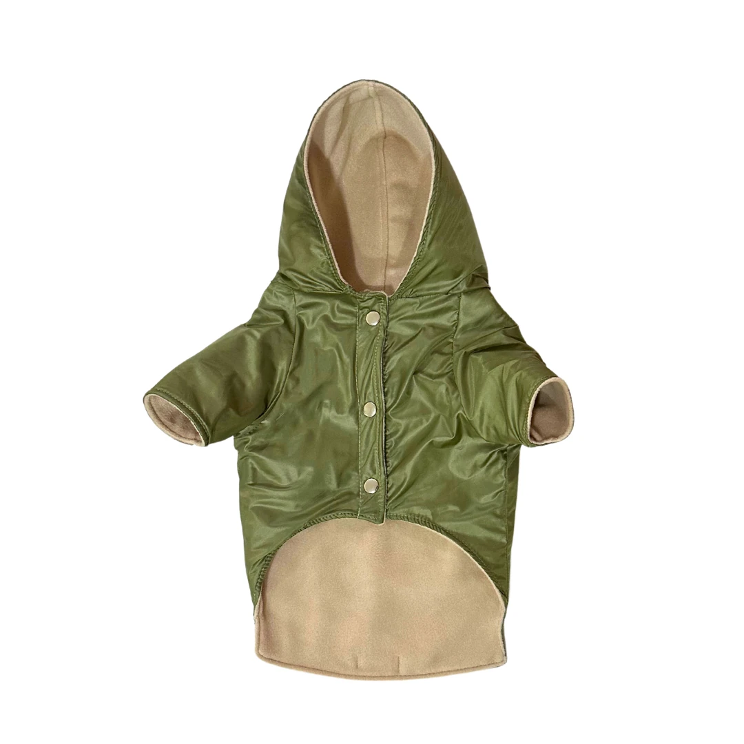 Rain Olive Green - Kedi Köpek Yağmurluğu
