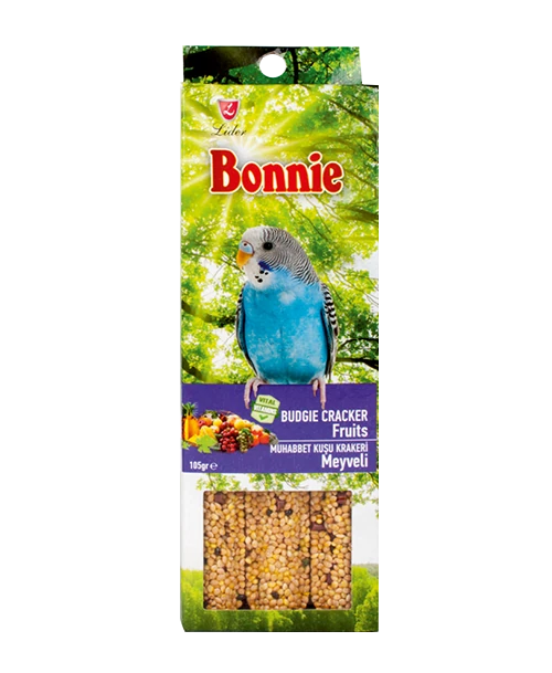 Bonnie Meyveli Muhabbet Kuşu Krakeri 3'lü