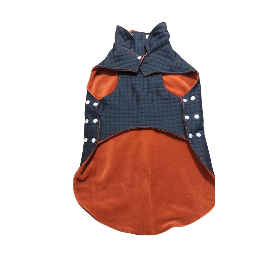 Kapitone Siyah - Köpek Ceketi