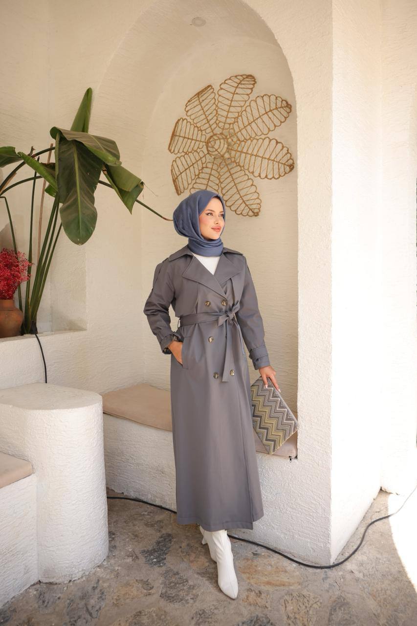 Antrasit Allerli Trenç Astarlı Ferace