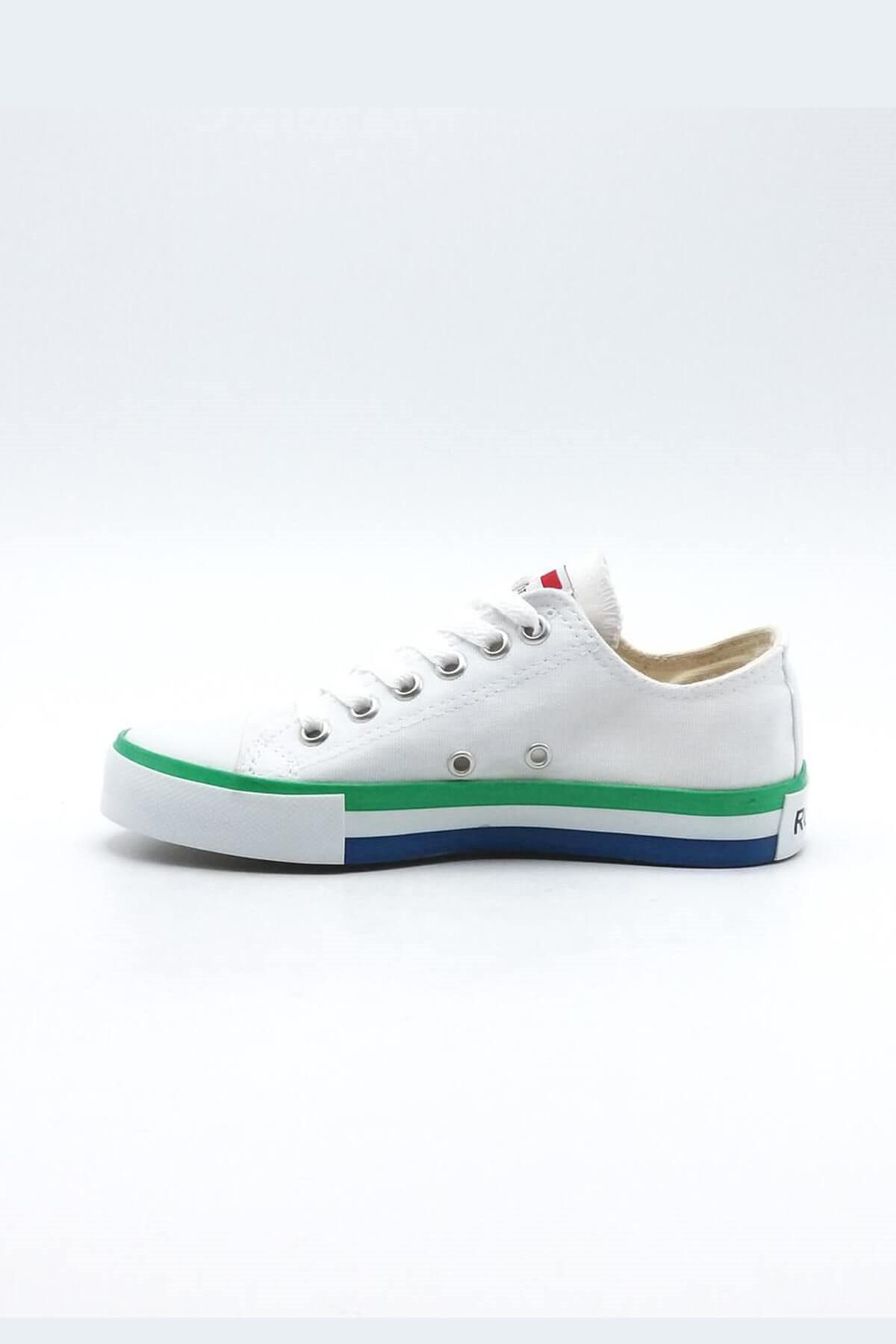 Kadın Beyaz Keten Günlük Spor Sneaker Spor Ayakkabı