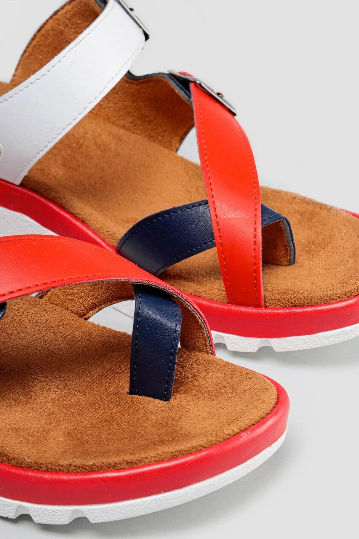 Kadın Lacivert Beyaz Comfort Terlik