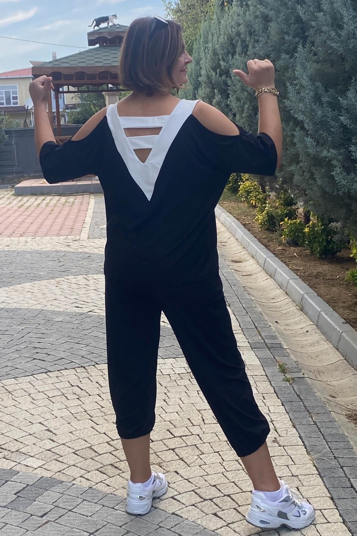 Büyük Beden Zen Paçası Lastikli Eşortman Takım